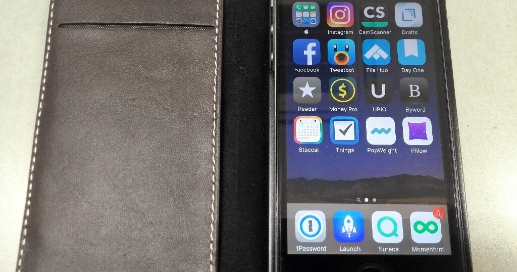 iPhoneケースを新調しました。