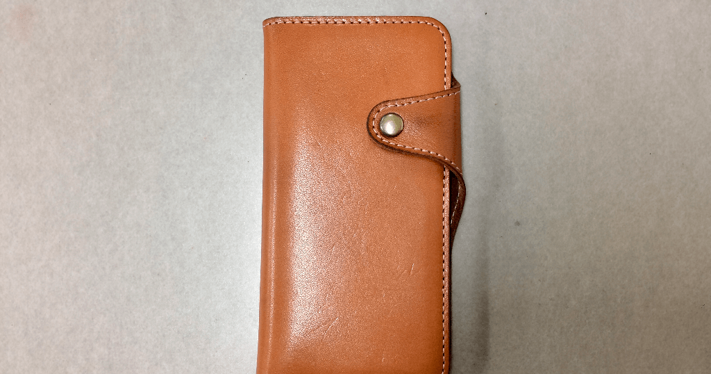 栃木レザー製手帳型iPhone8ケースのその後
